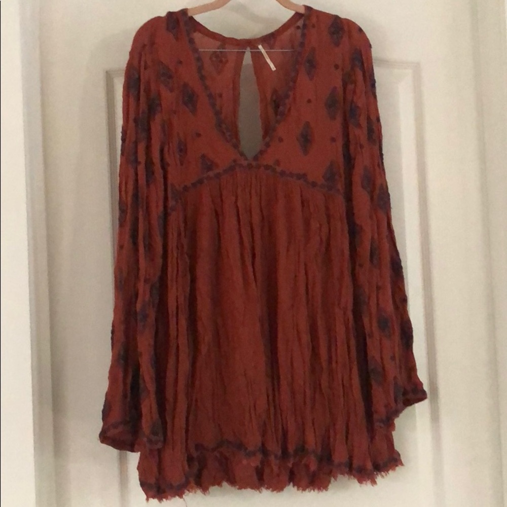 Free People bell sleeve dress